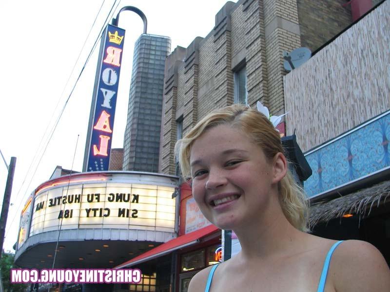 15P Fun-loving blonde Christine Young in this cute teen gallery