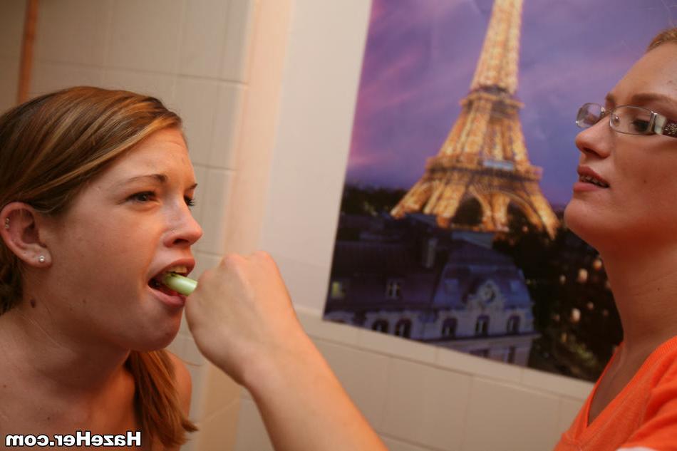 15P College teen lesbian sorority hazing with tampons