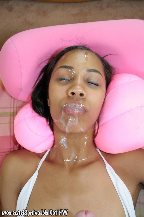 15P Black teen gives pov blowjob
