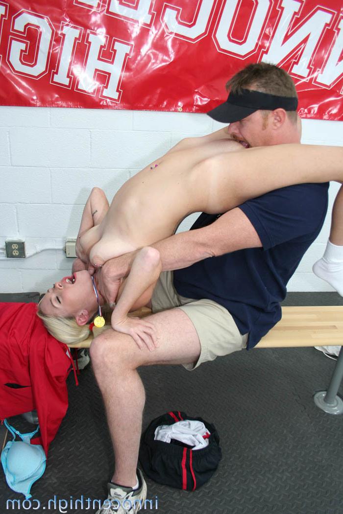 16P Blonde slut fucks coach