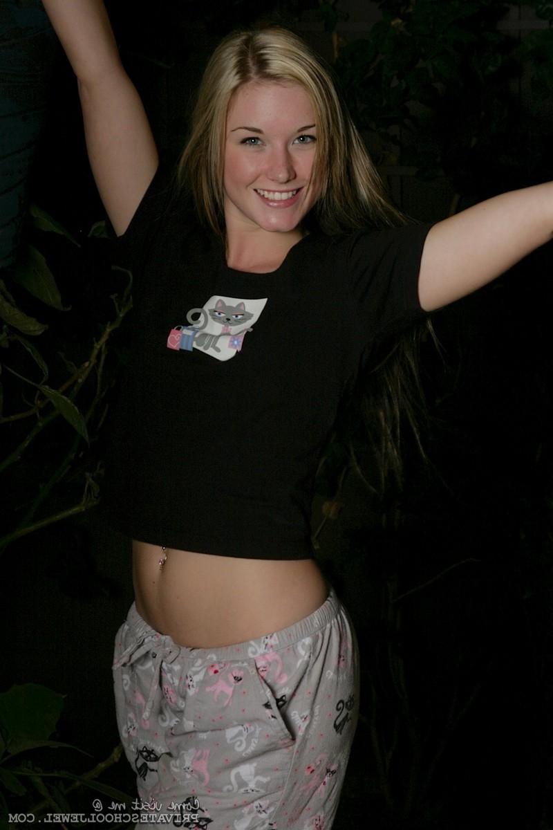 15P Cute teen small tits strips naked