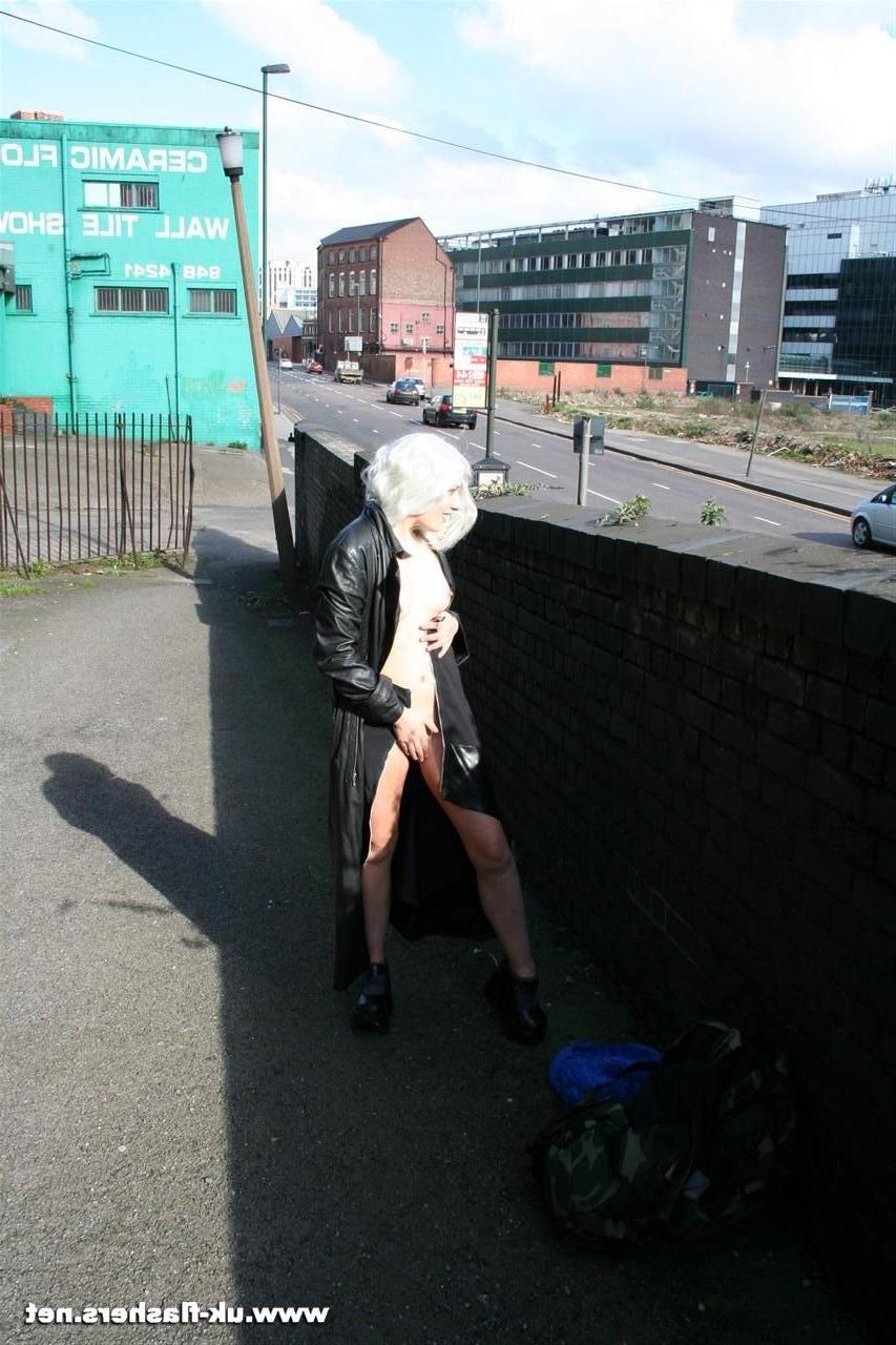 16P Blonde teen amateurs public nudity and rude flashing of her delicious body to pa