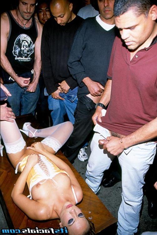 17P Blonde pornstar in massive gangbang facial fetish sex
