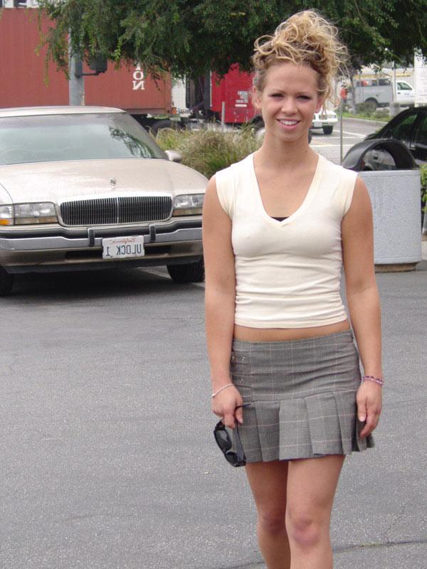 16P Blonde teen with little tits threesome
