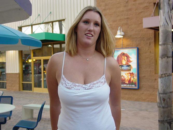 16P Big blonde teen fucking two old cocks for some cash