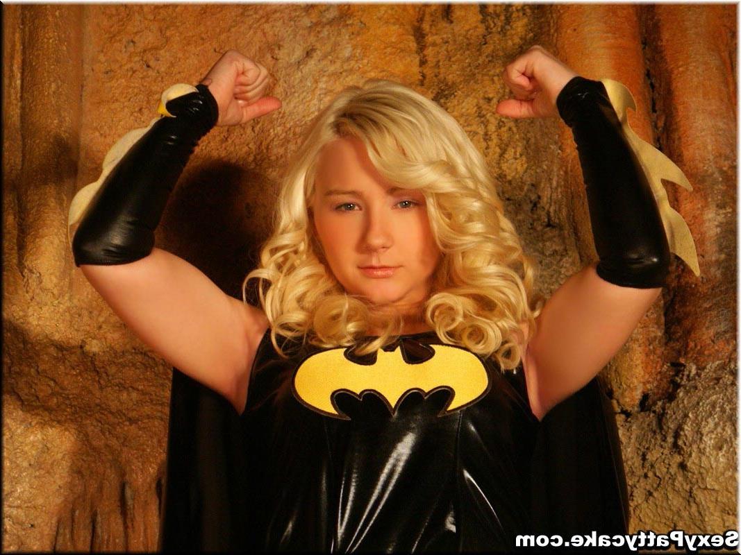 16P Busty blonde teen plays batman