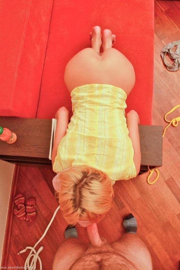 17P Stunning blindfolded young blonde getting banged hard on camera