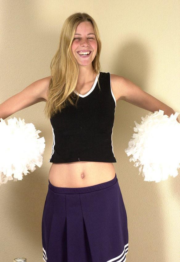20P Angelic blond teen in white panties