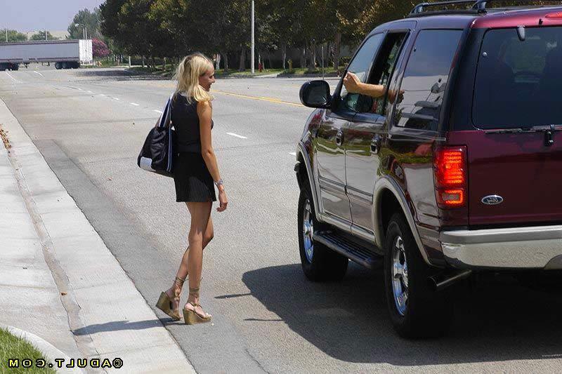 14P Blonde teen hitchhiker getting stuffed