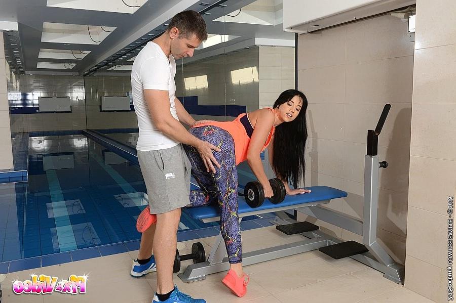 16P Taissia Shanti is stripped and fucked in the gym by her teacher