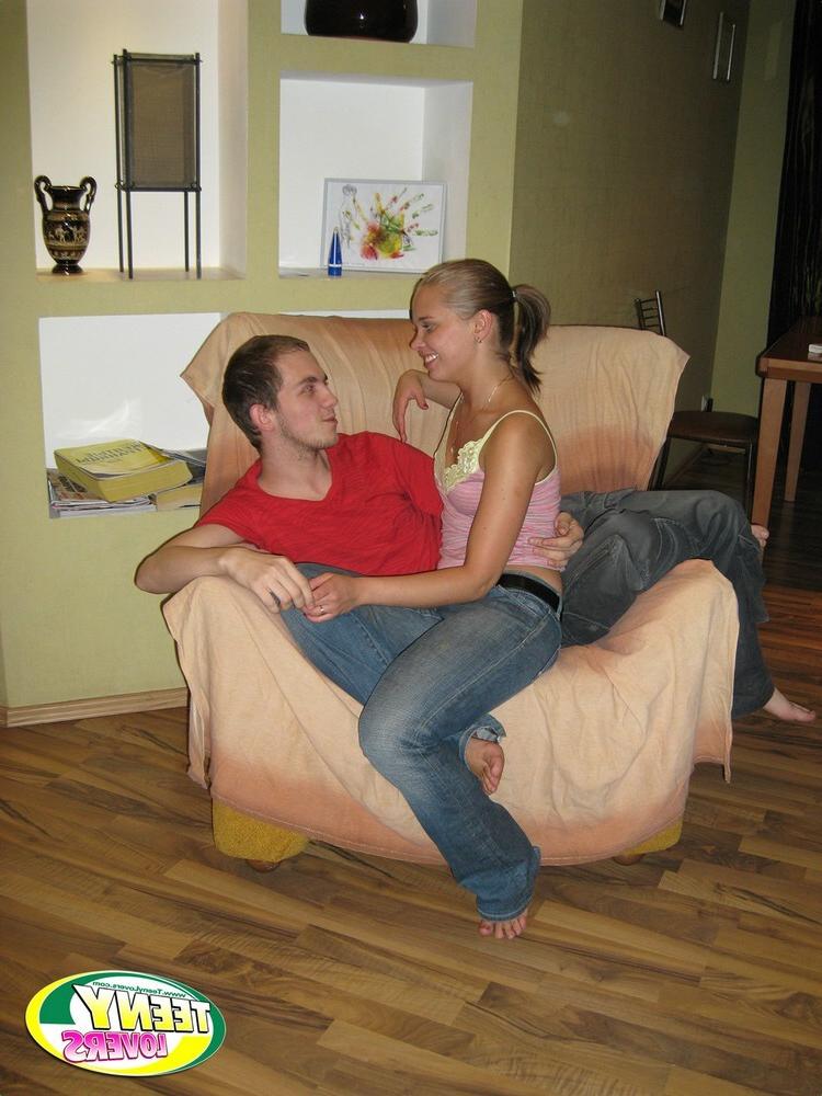 15P Hot Russian teen gives great head then rides dick in a chair
