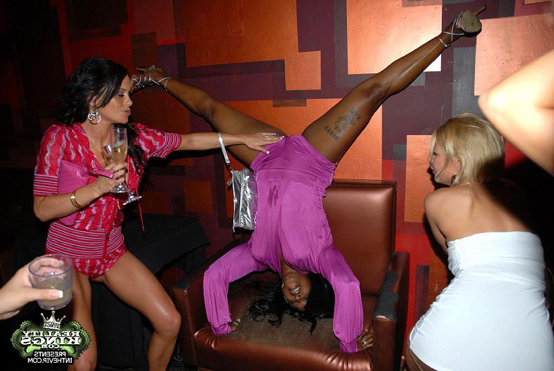 18P These 2 sexy brunnettes are pickd up at the club and get down at the hotel in th