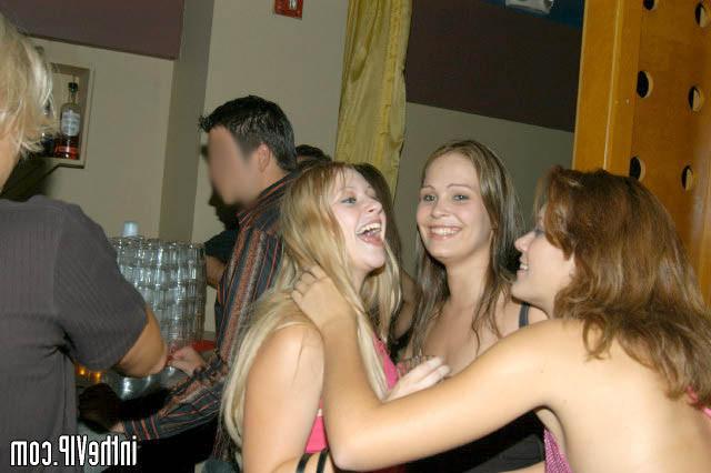 11P Two hotties get nasty in the club then get taken home by lucky dude