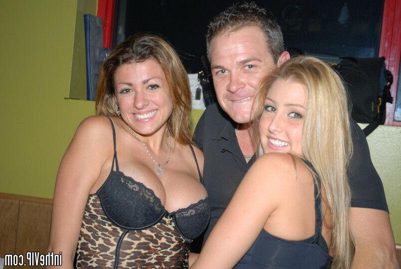 14P Check out these hot ass club babes get fucked and cumfaced after stripping on th
