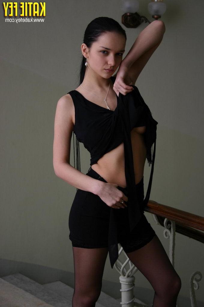 15P Cute teen model in sexy dress