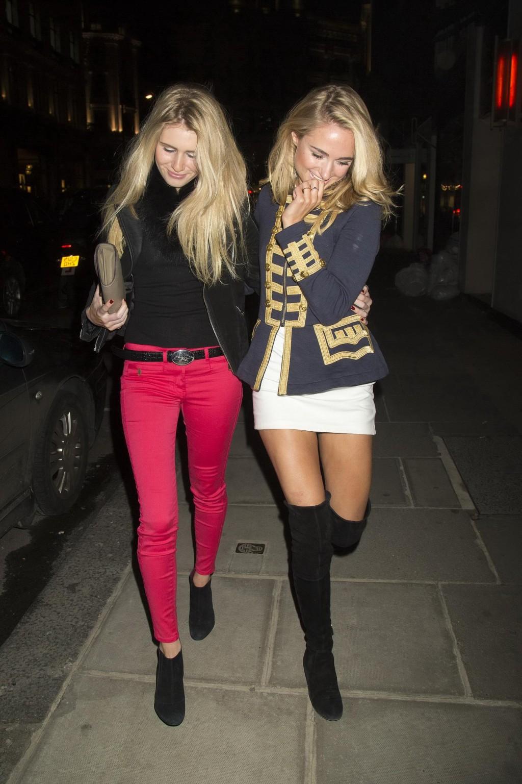 16P Kimberley Garner leggy wearing fuck-me boots on a night out at The Arts Club in 