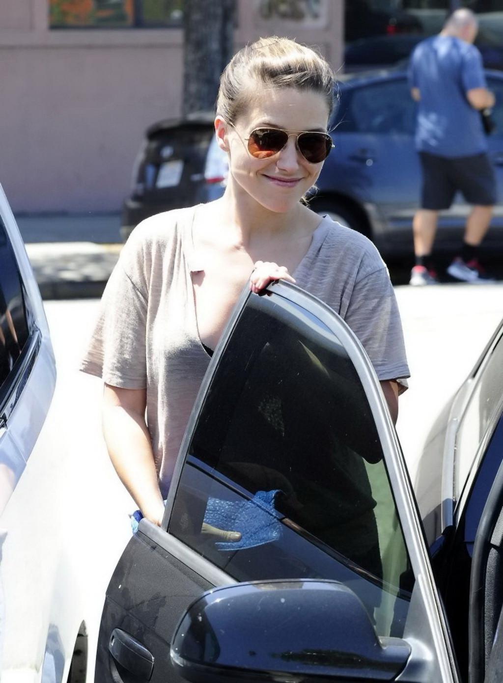 16P Sophia Bush showing huge cleavage while shopping out in Beverly Hills