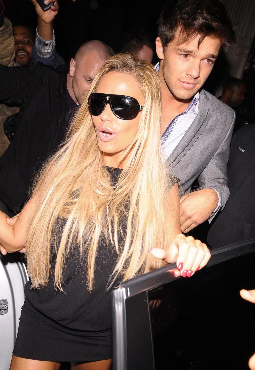 16P Katie Price flashing her panties outside Mahiki Night Club
