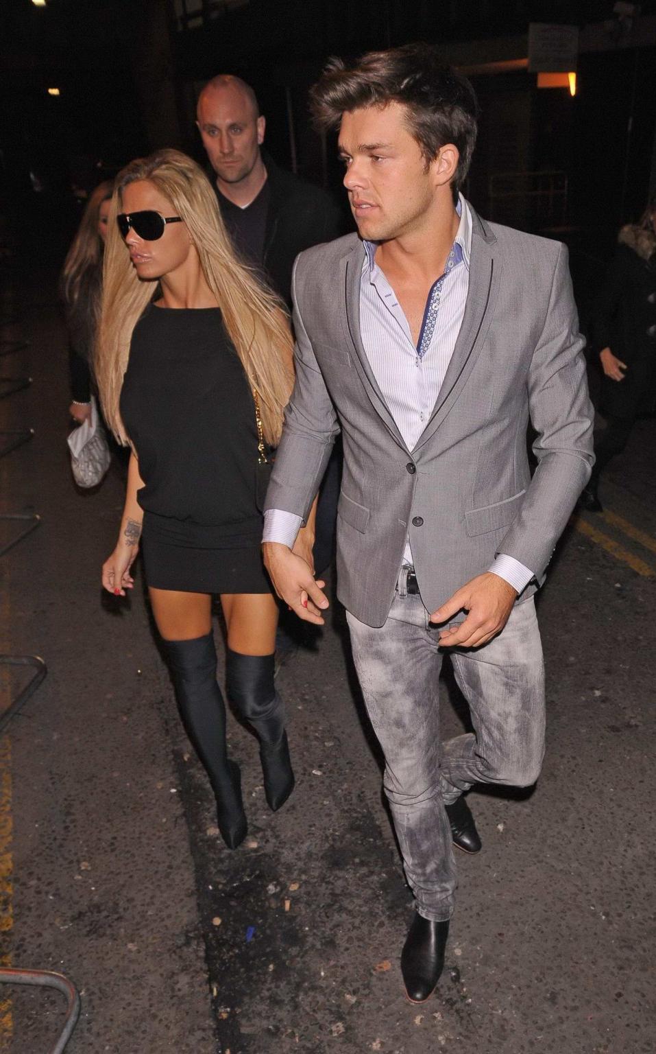 16P Katie Price flashing her panties outside Mahiki Night Club