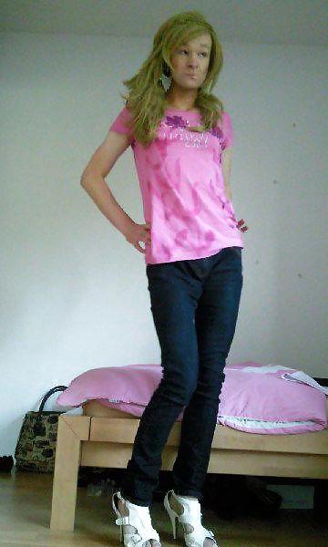 15P Crossdress teen blond young german 
