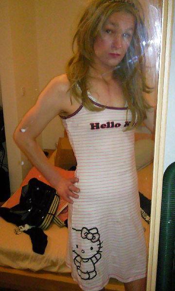 15P Crossdress teen blond young german 