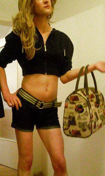 15P Crossdress teen blond young german 