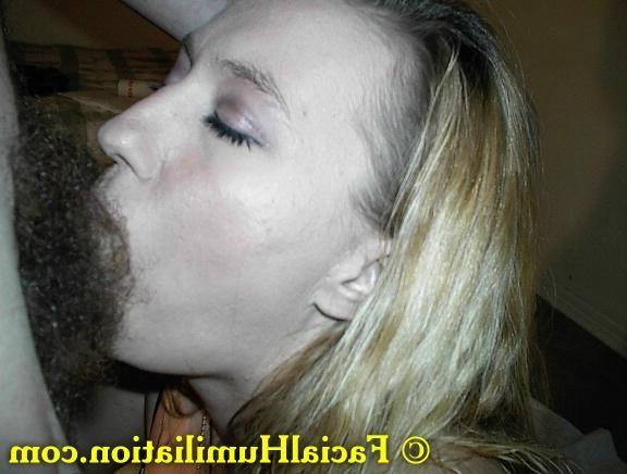16P Blonde club whore gets her face fucked and filled