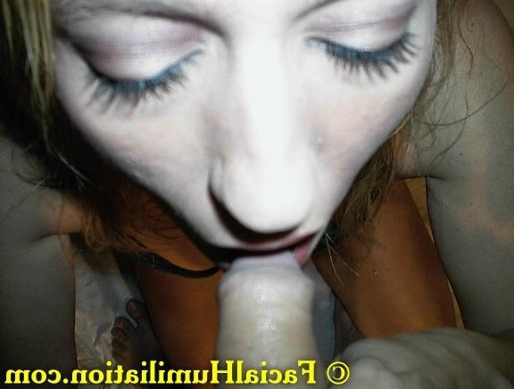 16P Blonde club whore gets her face fucked and filled