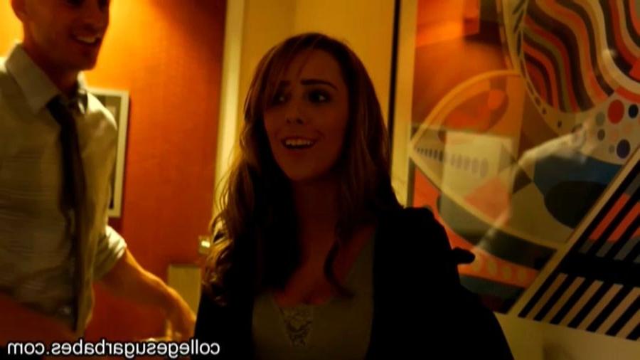 16P Broke coed Ella Milano meeting her sugar daddy