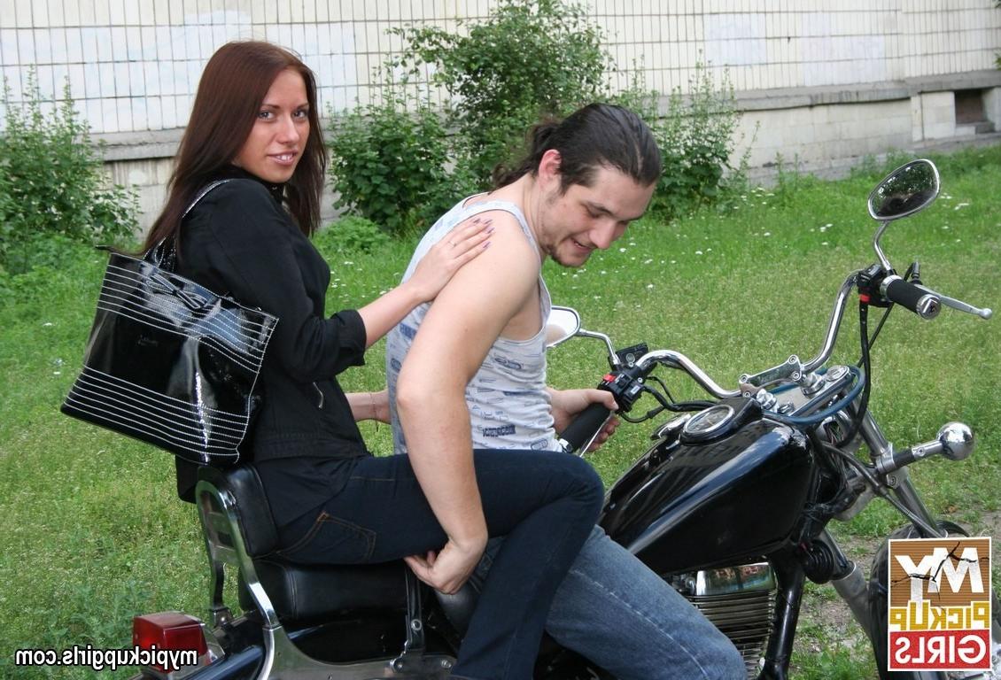 16P Babe picked up on a bus stop and fucked on a bike