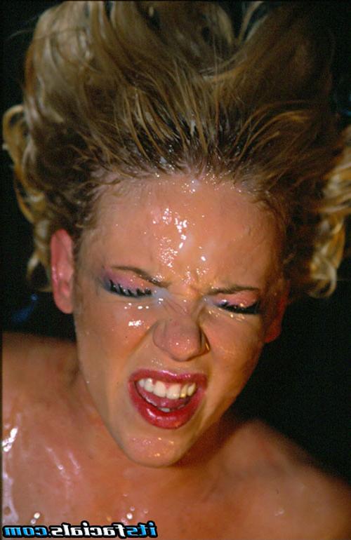 16P Sexy blonde Missy Monroe facial cumshots