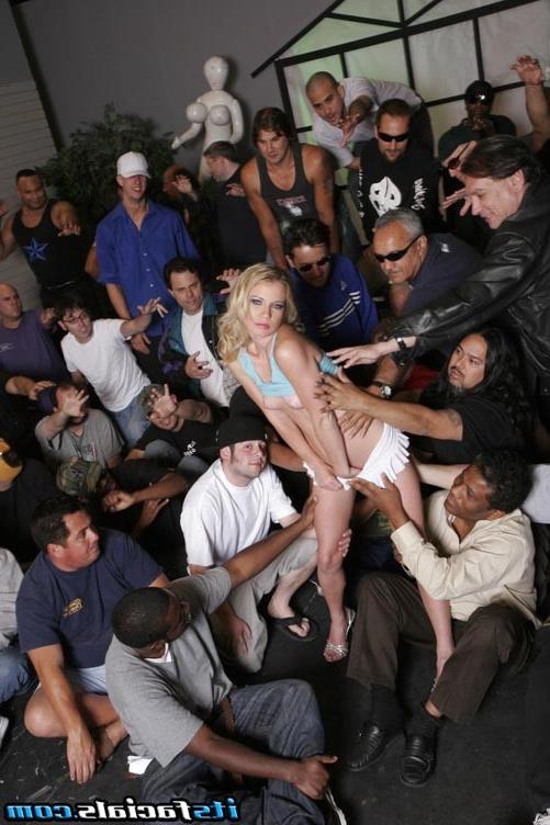 17P Blonde pornstar in massive gangbang facial fetish sex