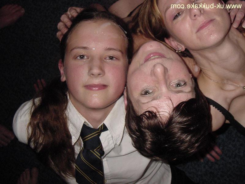 12P Bukkake amateur action with horny girls