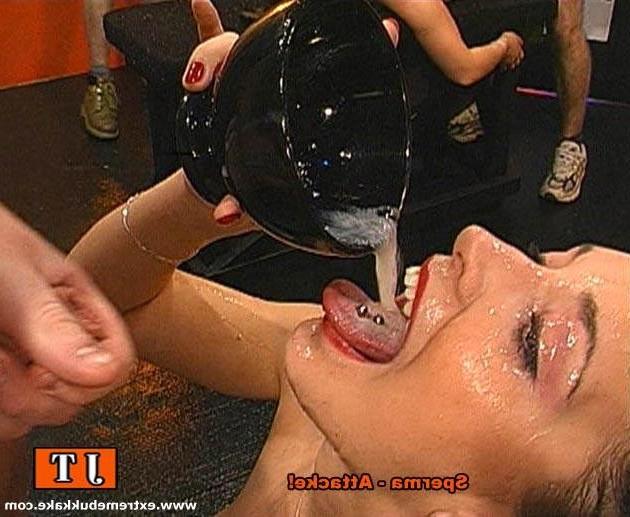 20P Euro teen sluts eating cum in a bukkake gangbang