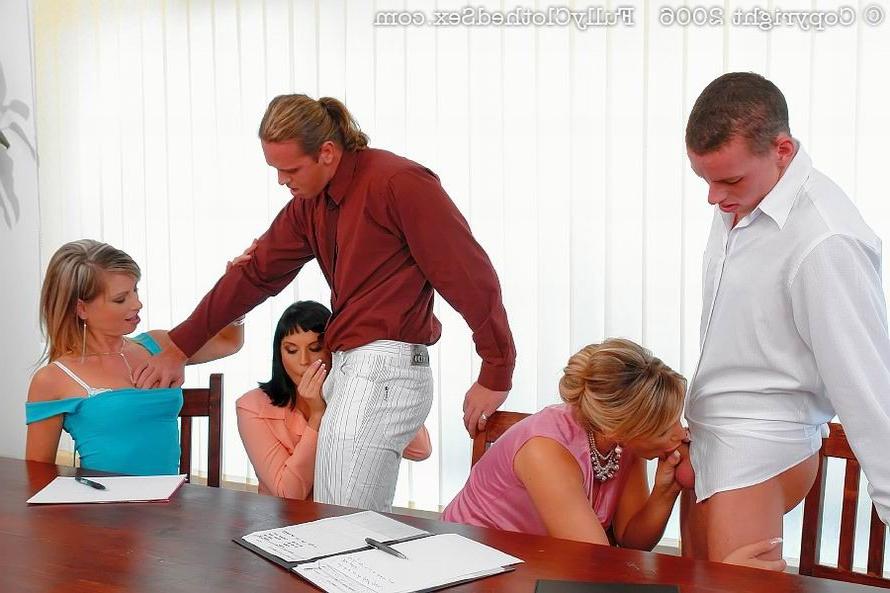 16P Needy babes having hot business meeting