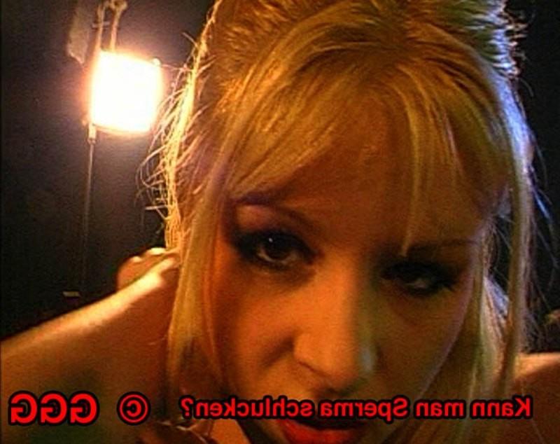 20P Super cute blonde German Goo Girl in messy hardcore bukkake orgy