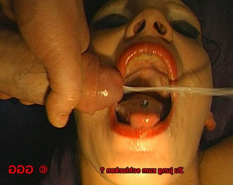 20P Cute brunette German Goo Girl in bukkake orgy