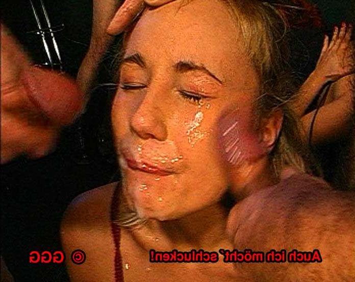 11P nasty group bukkake cum facials