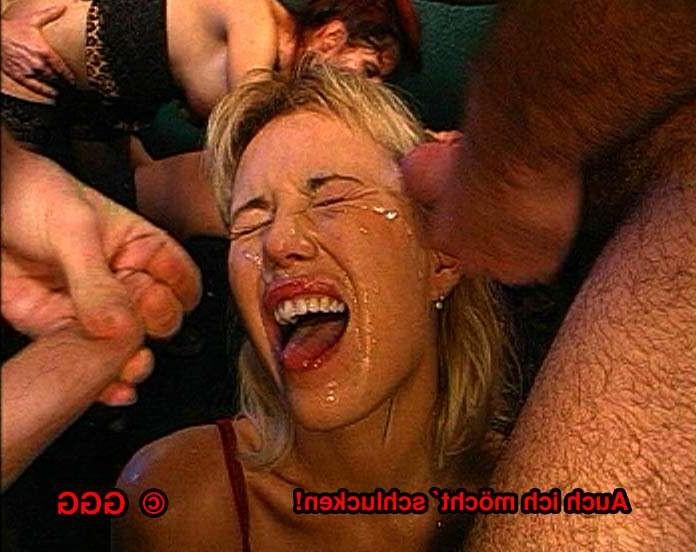 11P nasty group bukkake cum facials