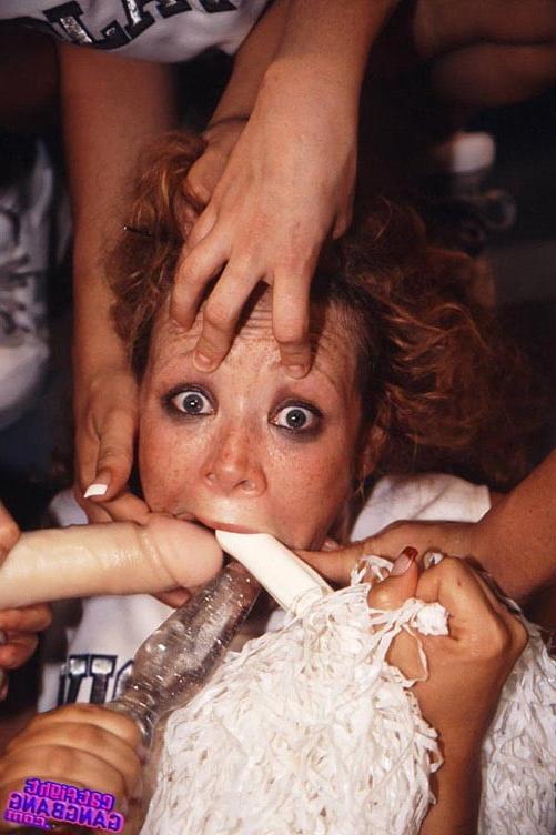 17P Cheerleader lesbians chicks on bdsm fetish gangbang orgy
