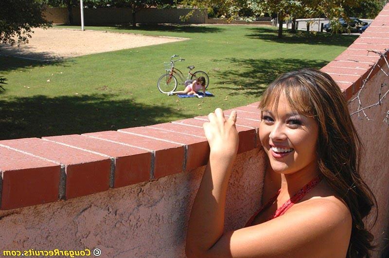 12P Hot asian lesbian sex and pussy toying with a chubby teen