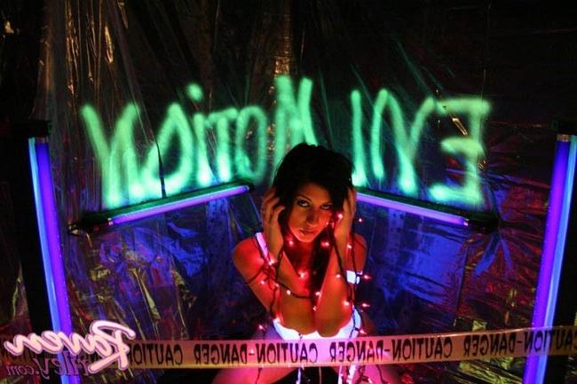 15P Cute latina teen Raven Riley in disco club with dildo