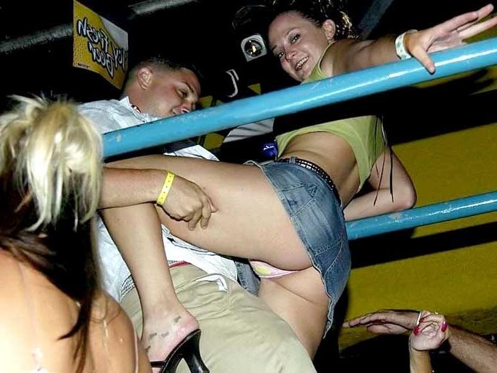 15P Beautiful wild party sluts drunk and getting trashed in the club