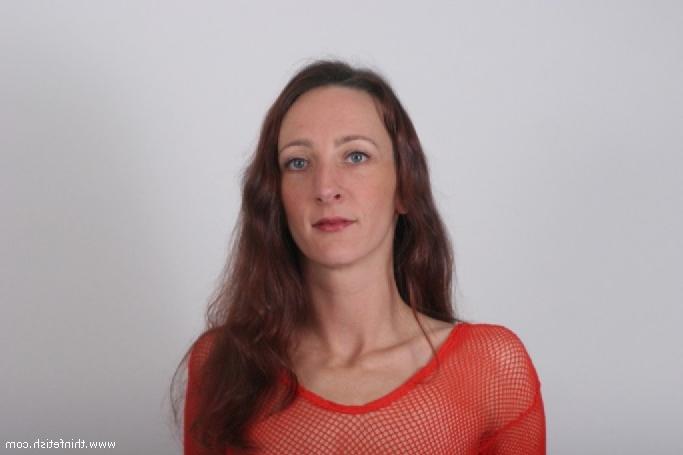 16P Skinny petite girl in fishnet