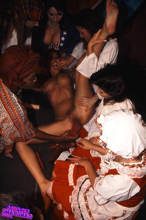17P Lesbians bdsm gangbang fetish sex with intense toy action