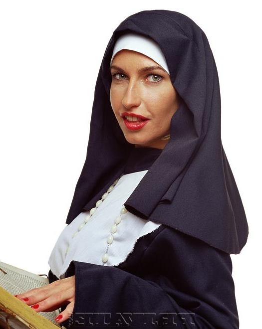 16P Pornstar SOPHIE EVANS takes the veil of nun