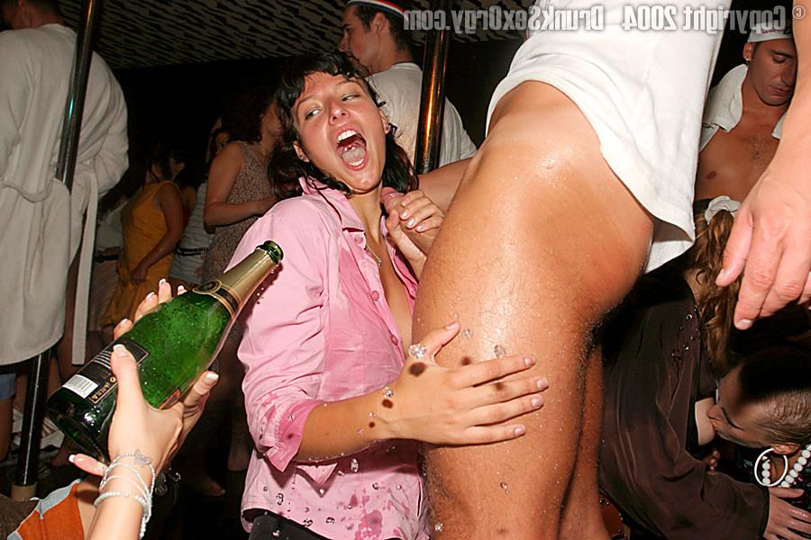 11P Pouring alcohol on horny wives at the club