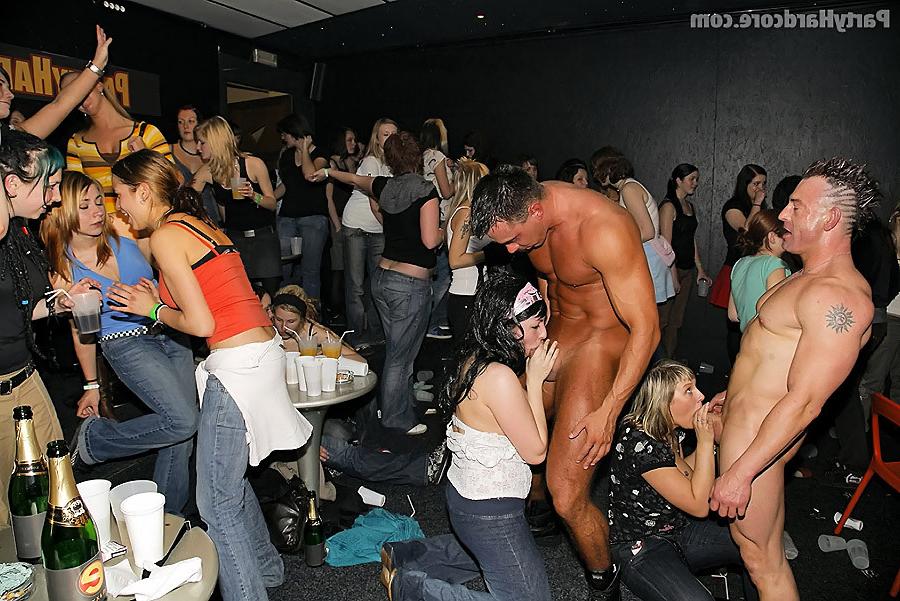 16P Horny women go crazy for cock at male stripclub