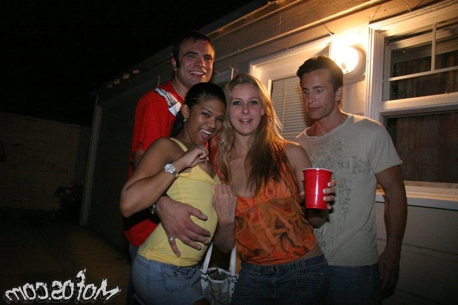 15P Drunk small tits blonde and ebony coeds hardcore orgy party