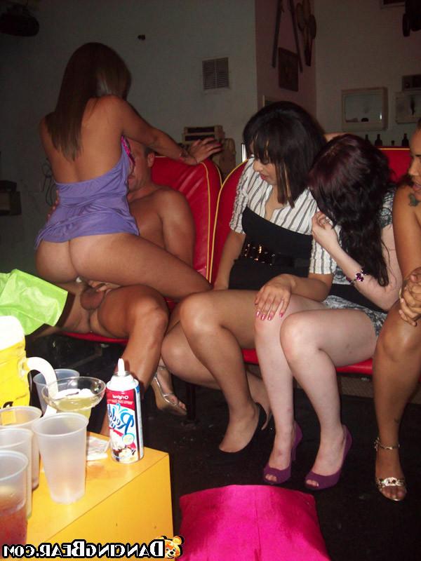 20P Cock addicted bachelorettes go crazy in a male strip club